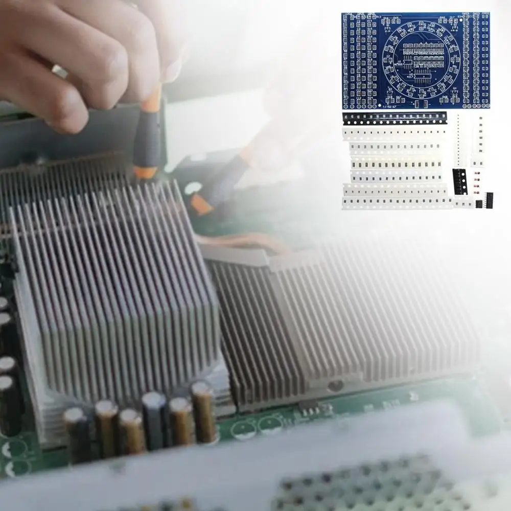 

CD4017 Rotating LED SMD NE555 Soldering Practice Board DIY Kit Skill Training Diy Kit Electronic PCB Board Module Suit