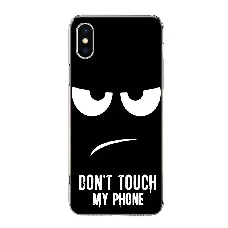 Dont Touch My Phone Чехол для телефона для iPhone 11 Pro 7 6X8 6S Plus XS MAX+ XR 5S SE 10 Ten Art TPU Coque Capa Shell