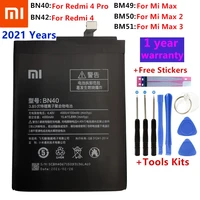 original battery bn40 bn42 bm49 bm50 bm51 for xiaomi redmi 4 pro prime 3g ram 32g rom edition redrice 4 redmi4 mi max max2 max3