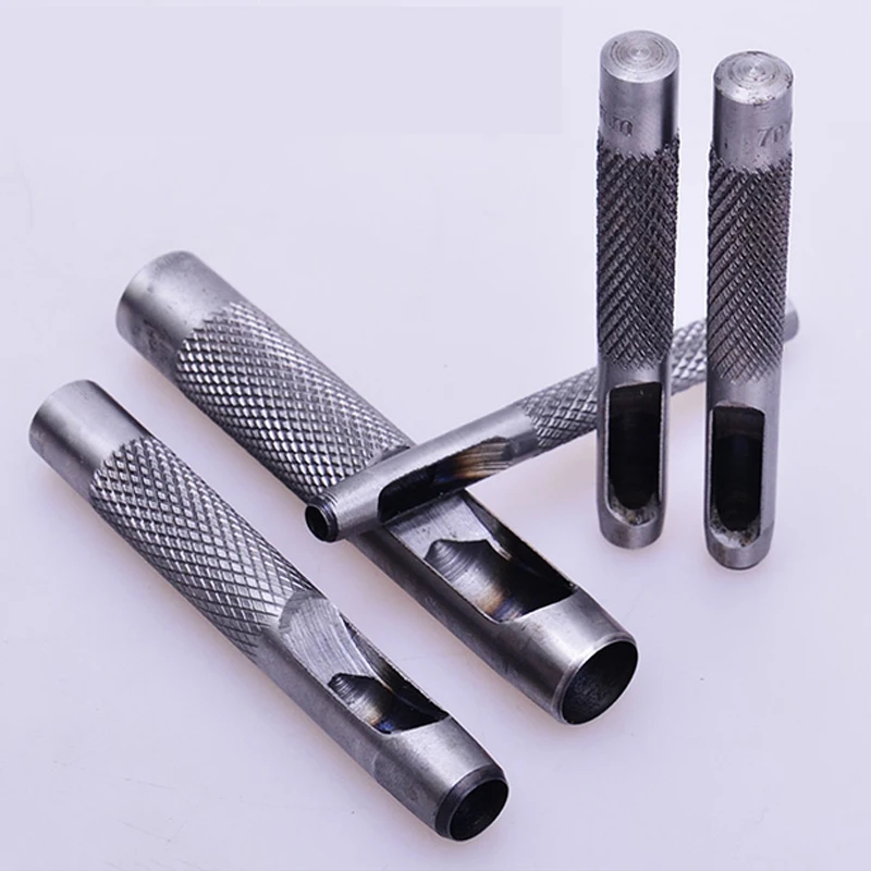 

Punching Leather Hole Punch Round Steel Leather Craft Hollow Hole Punch 1mm-30mm for Metal Gaskets Leather Plastic Rubber