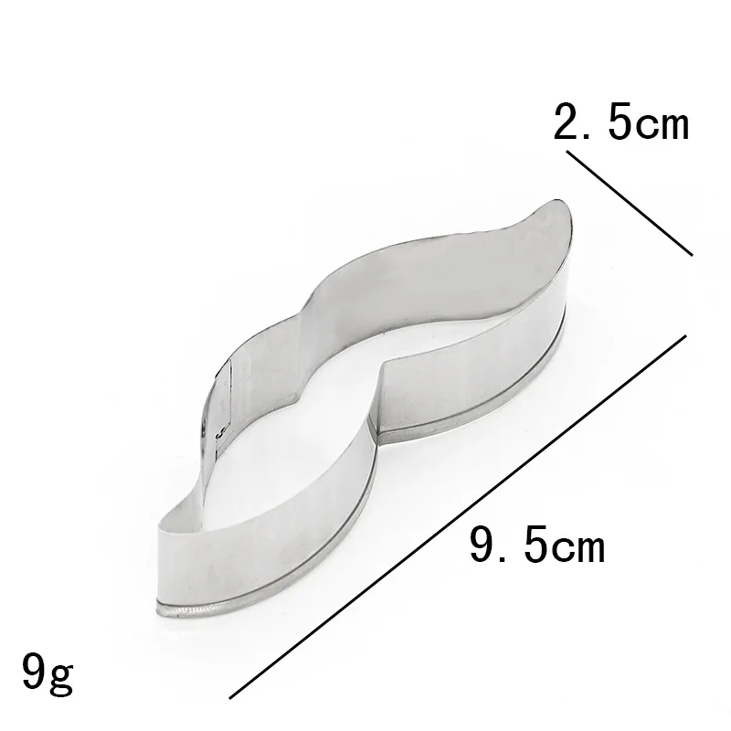 Милые усы борода печенье резак для печенья слайсер из нержавеющей стали форма