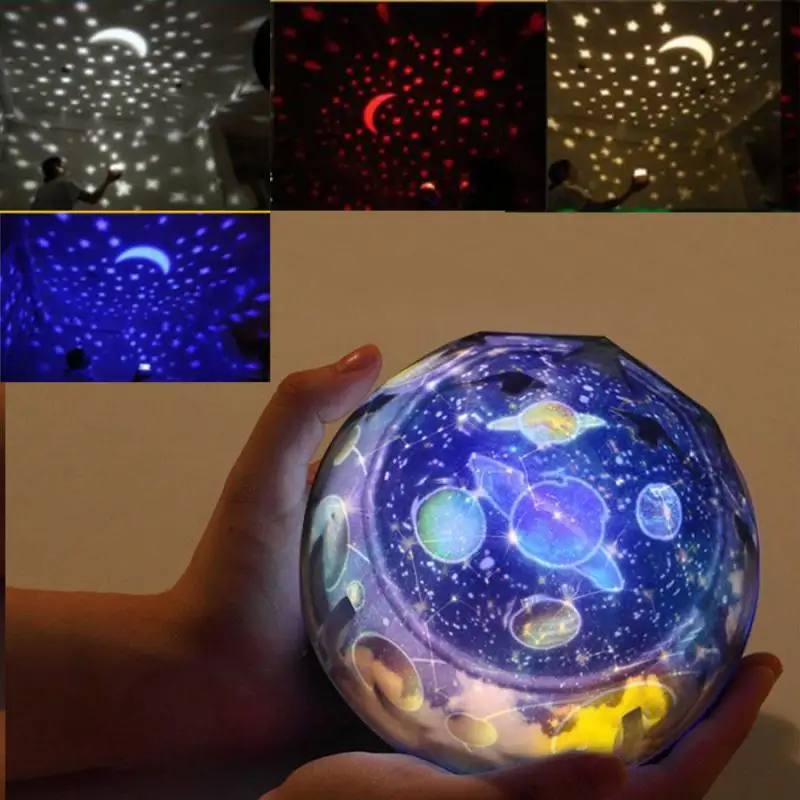 

Starry Sky Night Light Planet Projector Earth Universe LED Lamp Colorful Rotate Flashing Star Kids Baby Christmas Gift