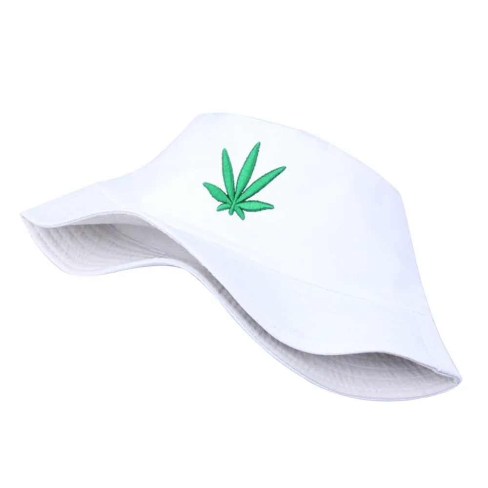 Панама с вышивкой в виде кленового листа для мужчин и женщин складная шапка