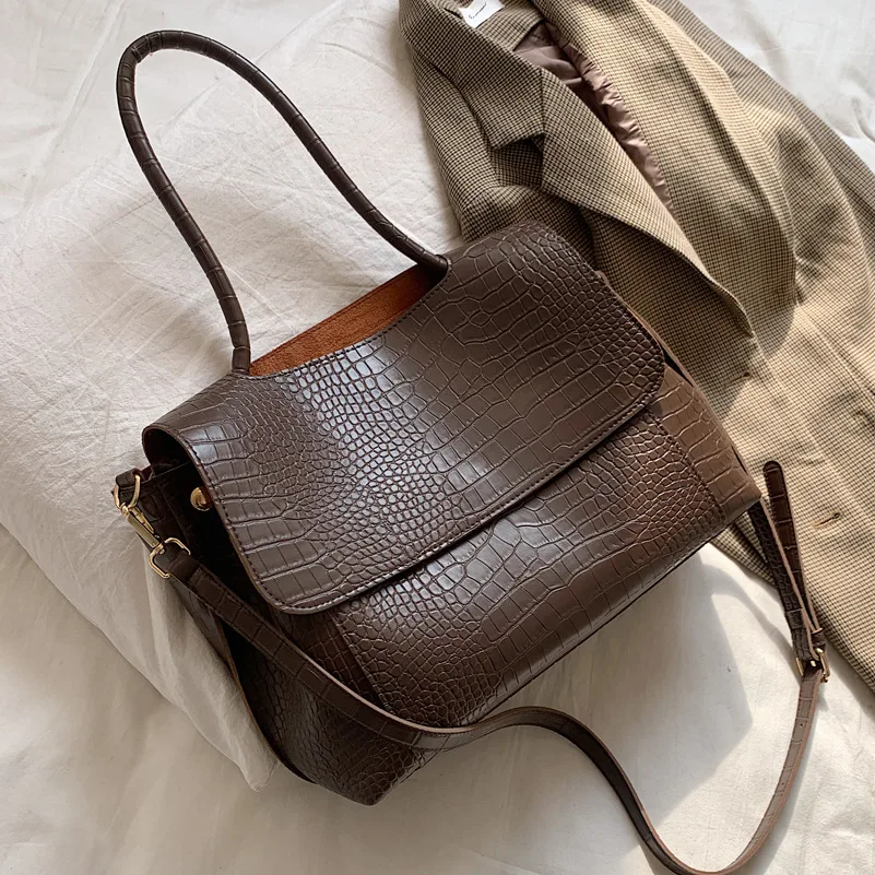 2021 новая Корейская большая емкость одного плеча сумка простая и универсальная