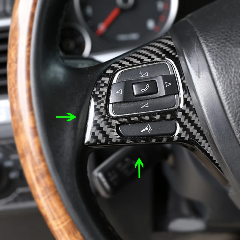 Накладка на рулевое колесо из углеродного волокна для VW Touareg 2011 2012 2013 2014 2015 2016 2017
