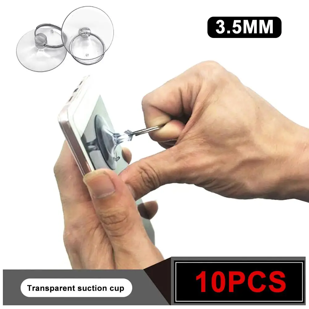 10 шт. прозрачный крючок мощная присоска для мобильного телефона ЖК экран с