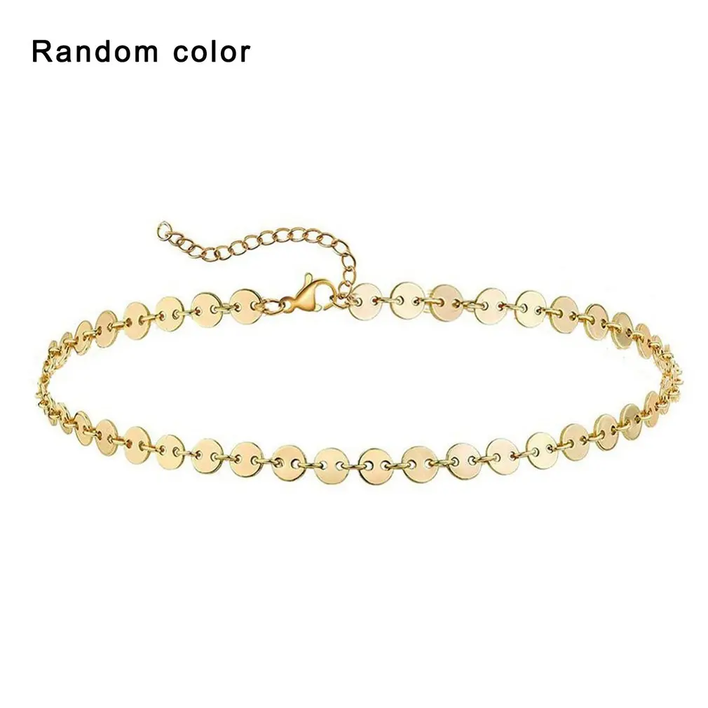 

Adjustable Coin Disc Chain Link Anklet Beach Dainty Cute Tiny Lucky Star Foot Chain Ankle Bracelet For Women