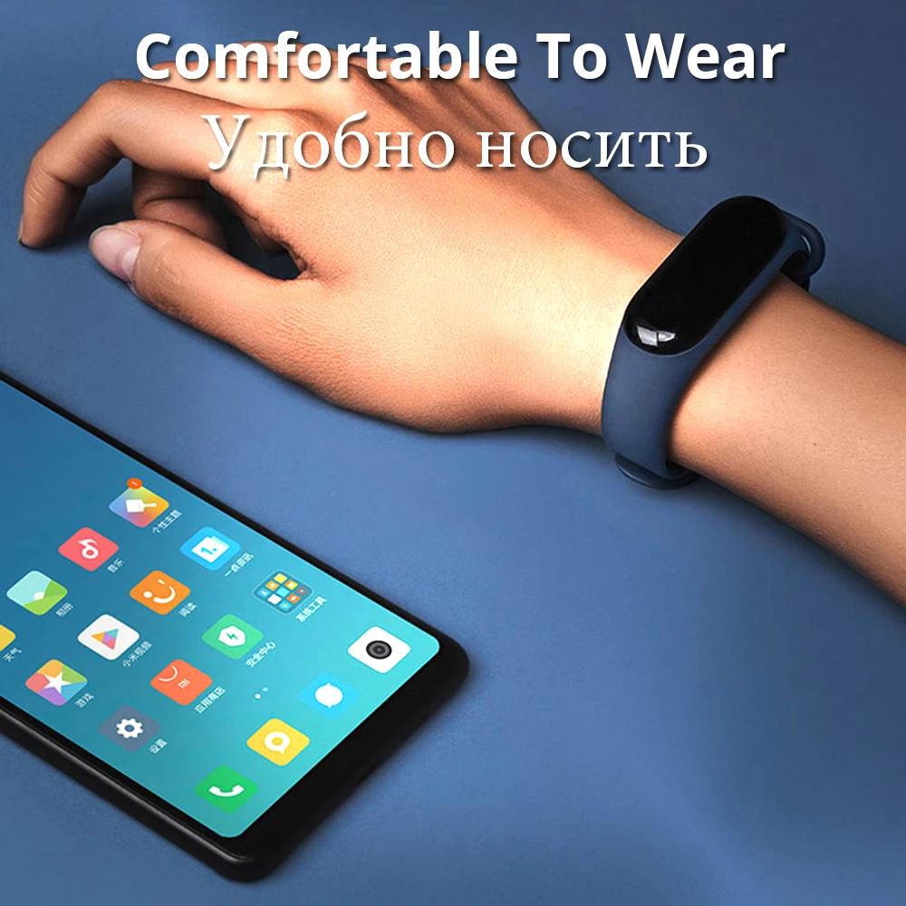 Daruyne mi Band 3 ремешок для Xiao mi band 3 Спортивные часы силиконовый ремешок для mi band 3 Силиконовый Браслет замена