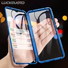 360 полная защита с крышкой удерживаемой магнитом с двойные боковые стекла чехол для Xiaomi Mi 8 9 SE 9T 10T 10 Pro CC9E 11 Lite A3 Poco M3 F3 крышка