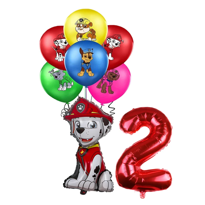Мультяшные персонажи из мультфильма Щенячий патруль игрушечный воздушный шар