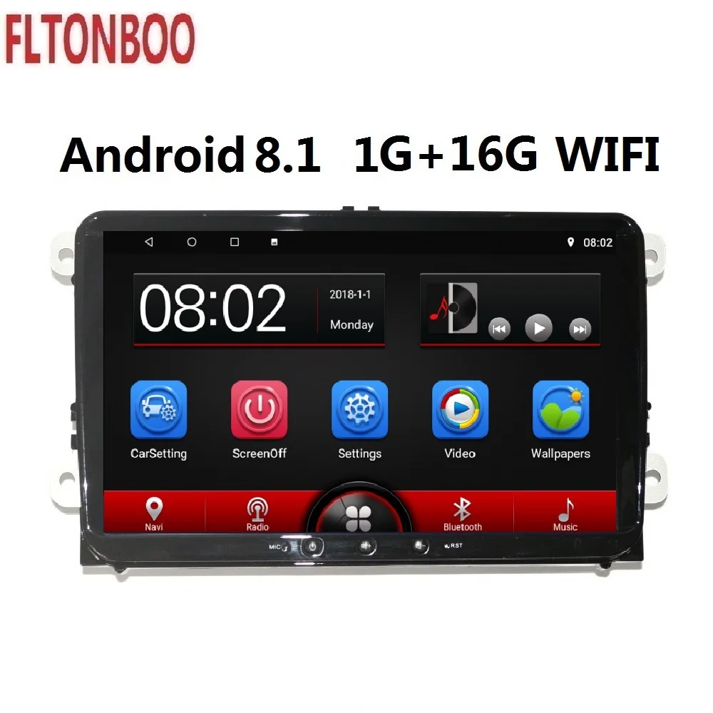 9&quot Android 9 Car radio GPS Navigation for VW Volkswagen Passat B5 Tiguan Jetta Touran GOLF Polo 4G LTE steering wheel map canbus - купить