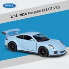 WELLY 1:36 Масштаб 2016 Porsche 911 GT3 RS спортивный автомобиль, модель автомобиля из металлического сплава, игрушечный автомобиль для детей, подарки, коллекция B58