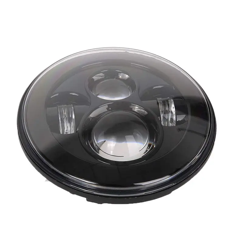 Для Harley Round 7 &quotмотоциклетная черная светодиодная фара с мотором для фар фары