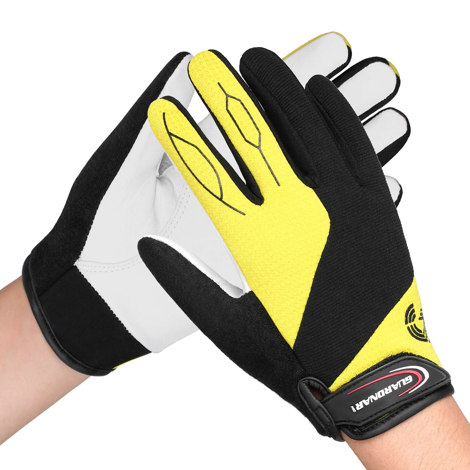 Уличные спортивные дышащие кожаные перчатки для верховой езды эластичный