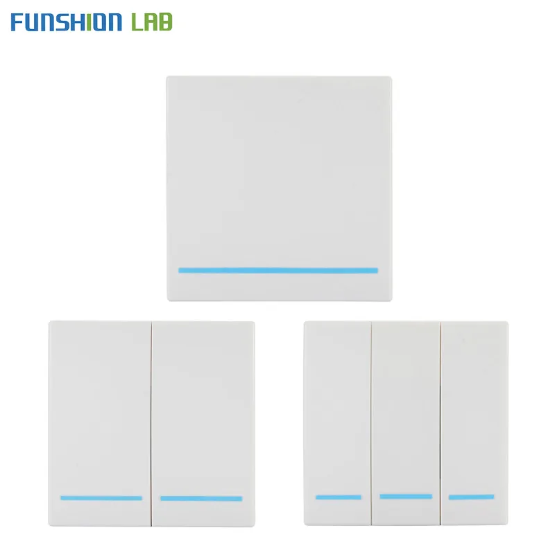 Беспроводной Радиочастотный настенный панельный передатчик FUNSHION 433 МГц 110 В