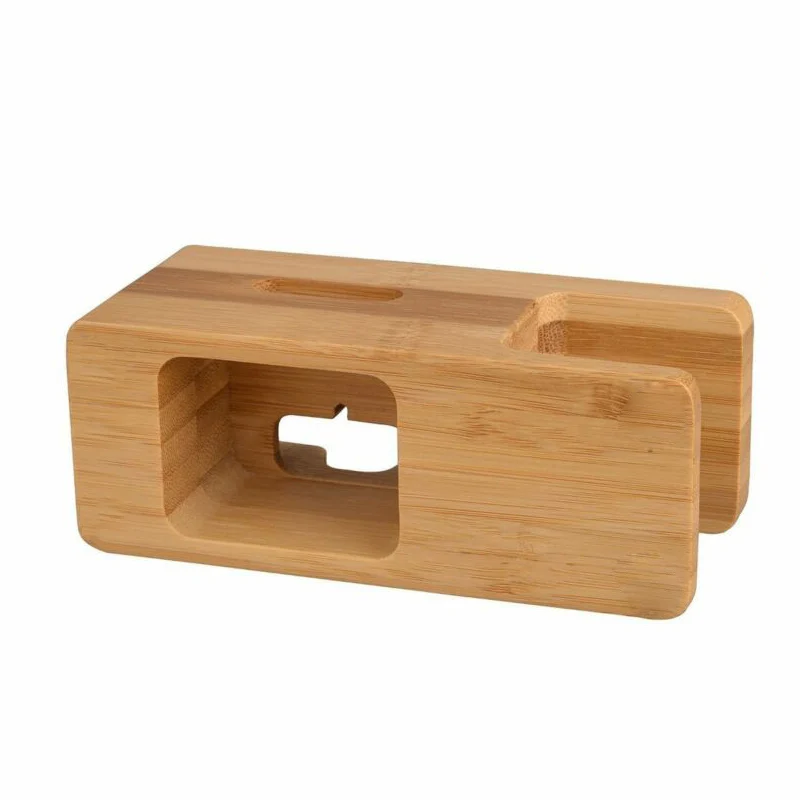 100% натуральная бамбуковая зарядная станция зарядное устройство док-станция