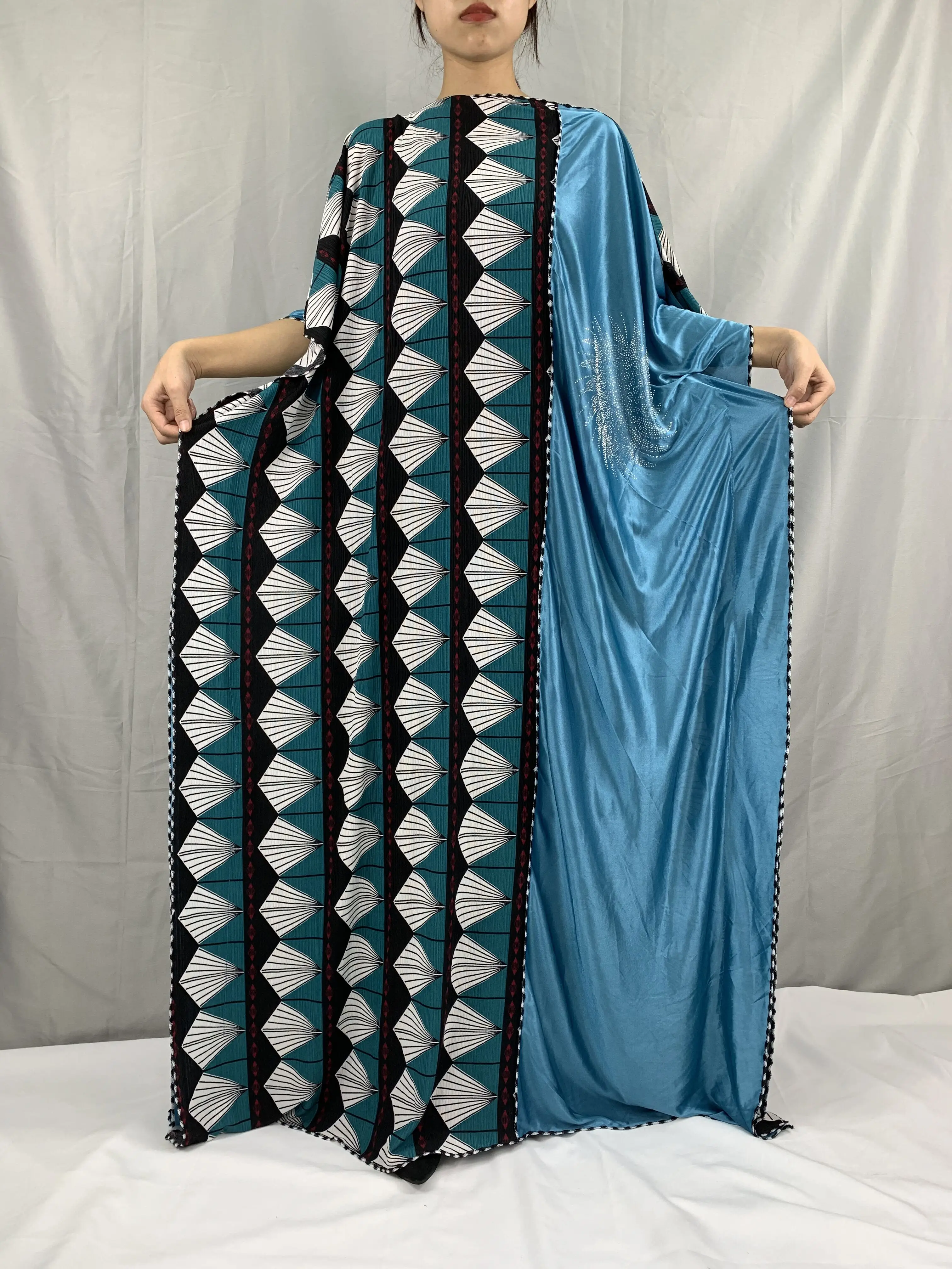 Fashion Dashiki Dress Print Bohemia Hijab Loose Elegant Muslim Abaya Caftan Gowns Silk Sexy Lady Party Maxi Dresses | Тематическая