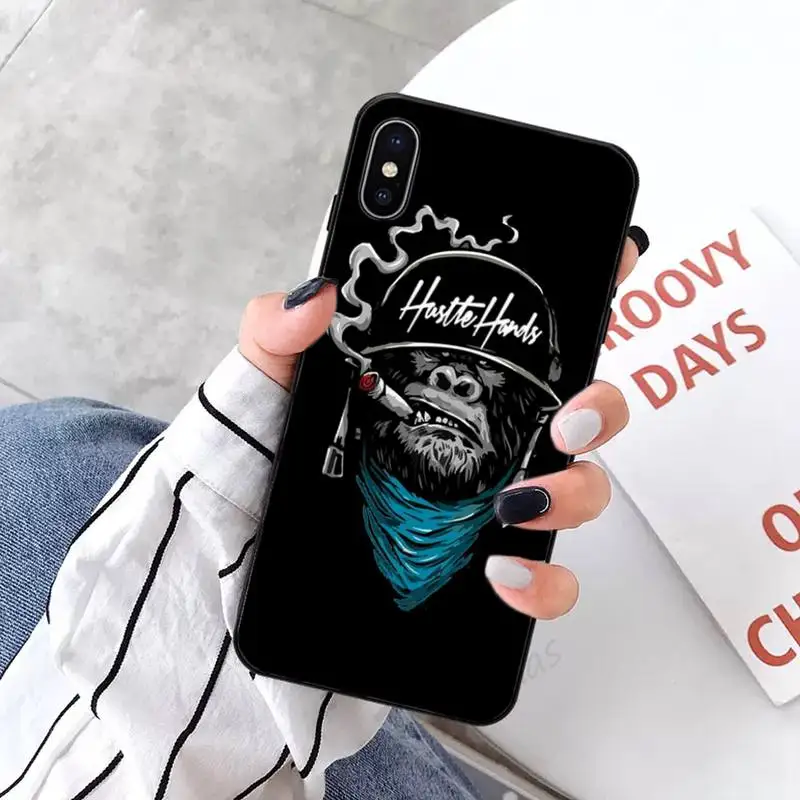 

COOL smoking monkey fashion pattern luxury protective phone case for iPhone 11 12 pro XS MAX 8 7 6 6S Plus X 5S SE 2020 XR