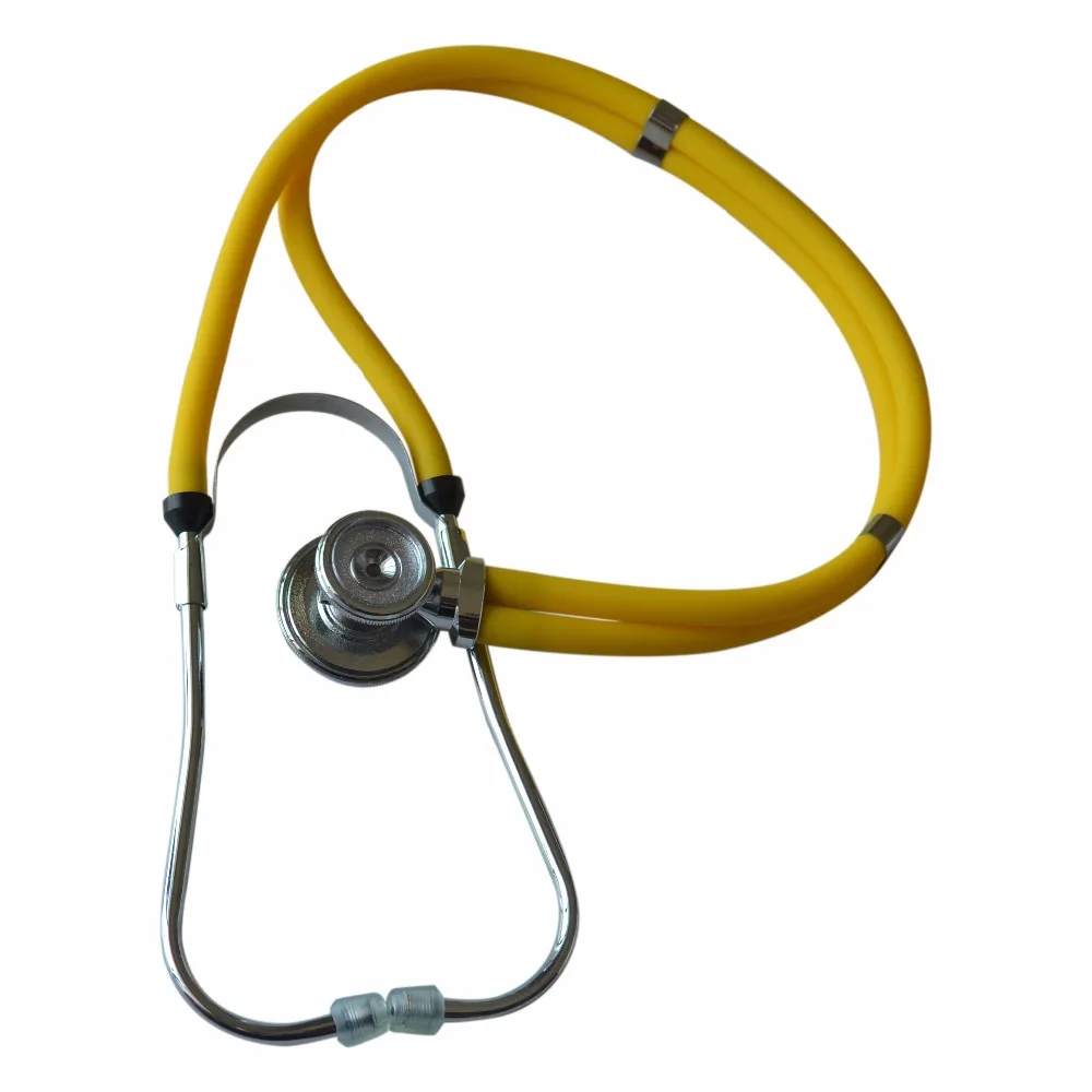 

Yellow Dual-head Professional Clinical Medical Doctor Stethoscope Classic Multifunction Diagnosis Test