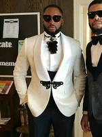 terno 3 pieces men suits for wedding 2021 custom made classic white blazer business prom suits groomsmen groom mens tuxedo