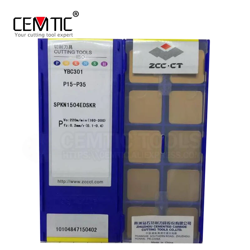 

ZCC.CT Milling Inserts 10PCS For One Pack Of No. Is SPKN1504EDSKR YBC301
