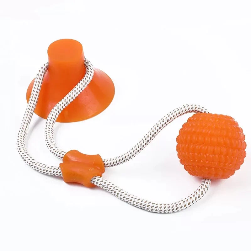 

Pet Toys with Suction Cup Dog Push Toy with TPR Ball Pet Tooth Cleaning Chewing Rubber Dog Toys for Small Dogs Rubber Dog Toy
