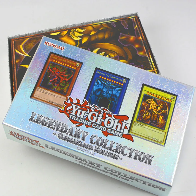 YU GI OH US и Европа Европейский выпуск LC01 три волшебных Бога Подарочная коробка коллекция карт для мальчиков и девочек игрушки подарки