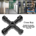 Универсальный треугольный ключ, 4 способа, многофункциональный ключ, треугольный ключ для сантехника, электрический счетчик газа шкафов, радиатор