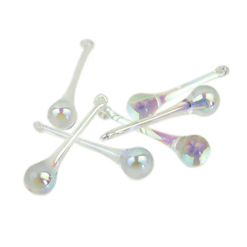 Хрустальная люстра подвески в виде капель дождя цветные детали лампы AB для