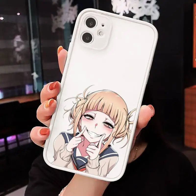 

My hero academia anime Himiko Toga Phone Case matte transparent For iphone 7 8 11 12 plus mini x xs xr pro max cover