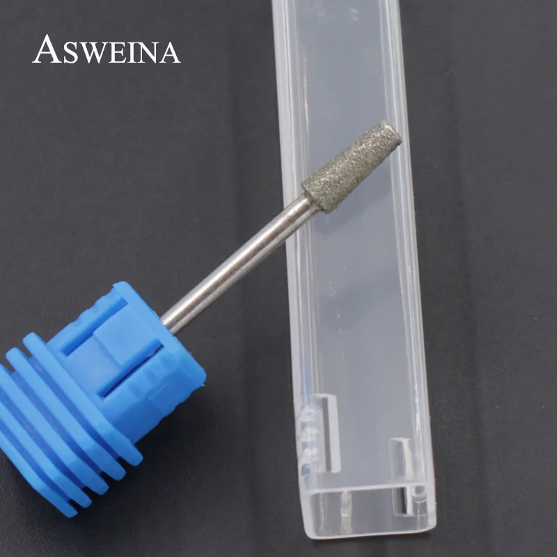 ASWEINA 1 шт. коническая форма Алмазные сверла для ногтей Аксессуары для полировки пилочки для ногтей электрические маникюрные инструменты