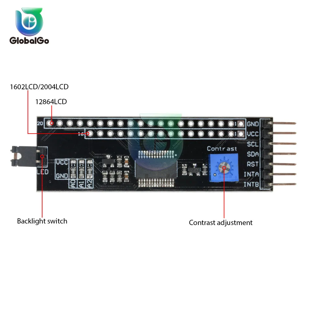 Модуль последовательного интерфейса MCP23017 IIC I2C SPI MCP23S17 двунаправленный