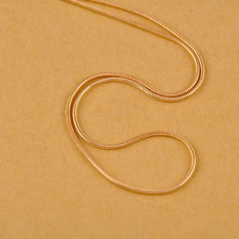 Gold Plated 100 м цепочка фурнитура под змею тусклые цепочки Серебряные Позолоченные KC Позолоченные цепочки для изготовления ювелирных изделий - Цвет: Gold Plated