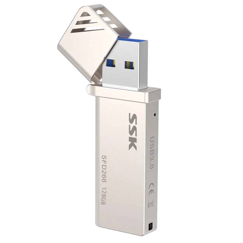 Флэш накопитель SSK SFD266 128 ГБ USB 3 0 флэш со скоростью до 5 Гбит/с с цельной крышкой