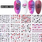 12 узоров русские буквы Переводные переводные наклейки для ногтей с сексуальной татуировкой для девушек в русском стиле сексуальные красные губы персонализированные наклейки