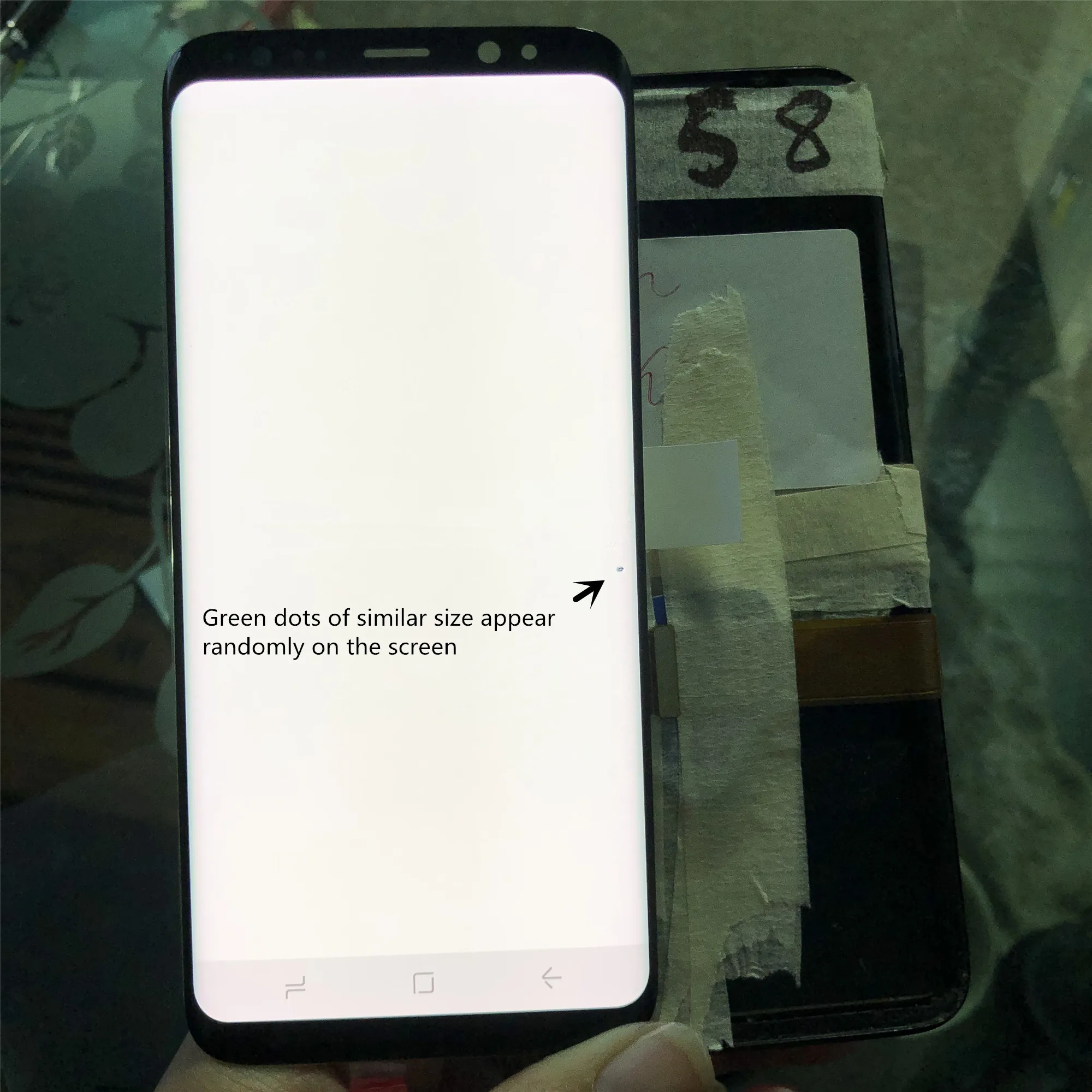 Оригинальный с точкой для Samsung Galaxy S8 G950 G950F lcd рамкой дисплей сенсорный экран
