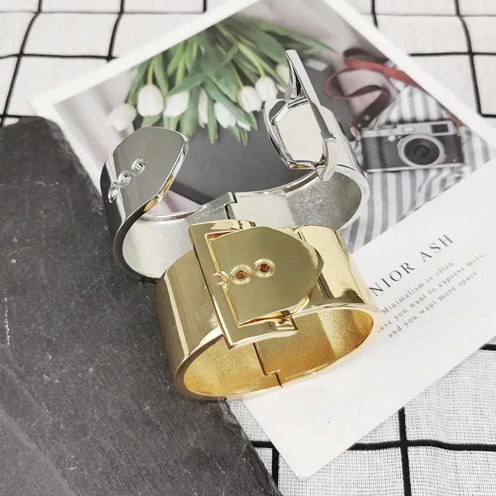 Женский браслет на запястье MANILAI регулируемый из цинкового сплава в стиле панк