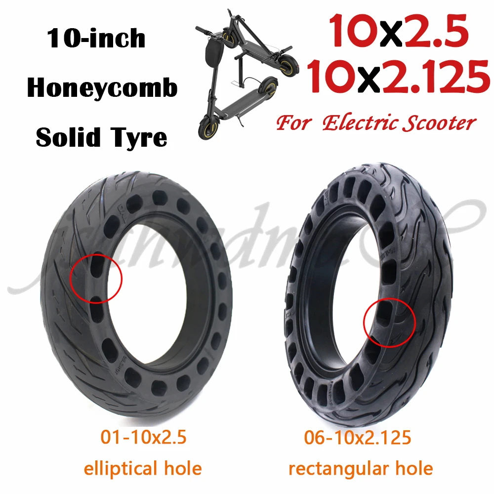 

Scooter Tire Vacuum Solid Tyre 10x2.5 for 10'' Electric Skateboard Hoverboard Avoid Non-Pneumatic Anti-puncture 10x2.50 10x2.125