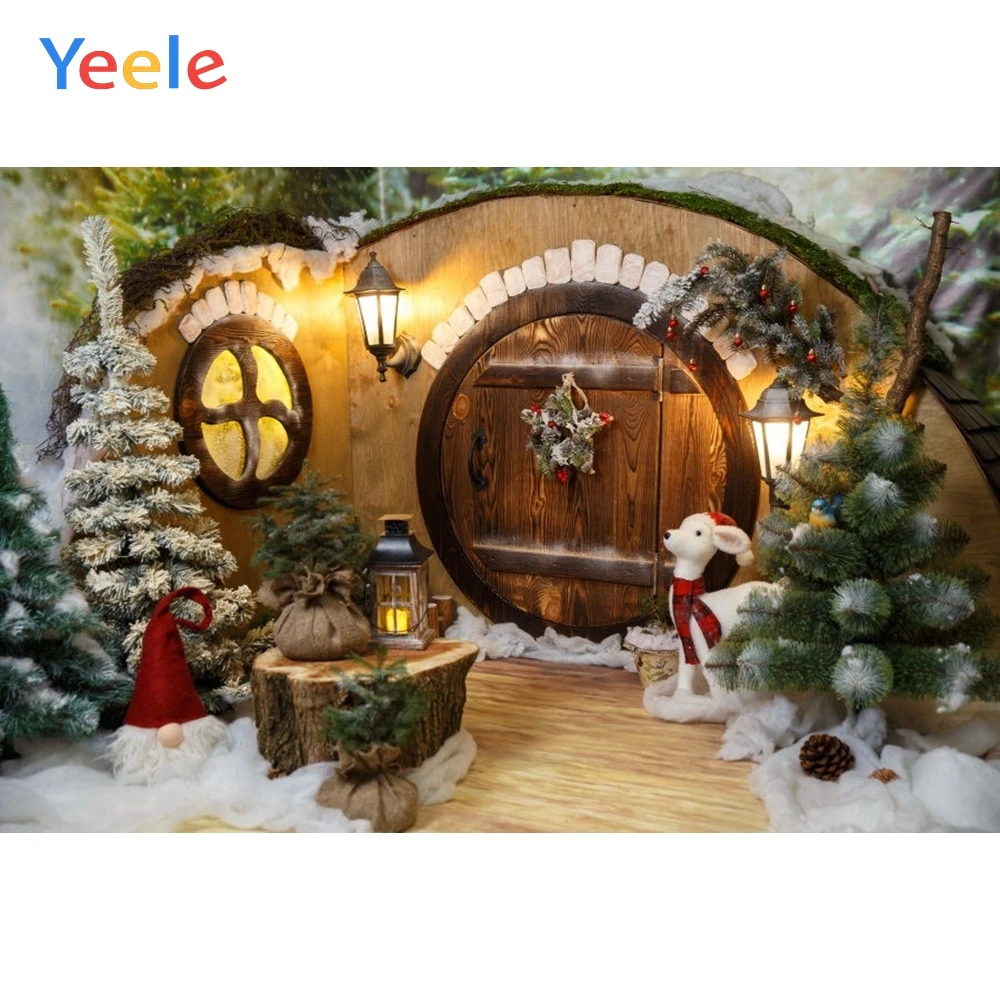 Виниловый фон для фотосъемки Yeele вечерние виниловые фоны на Рождество дом