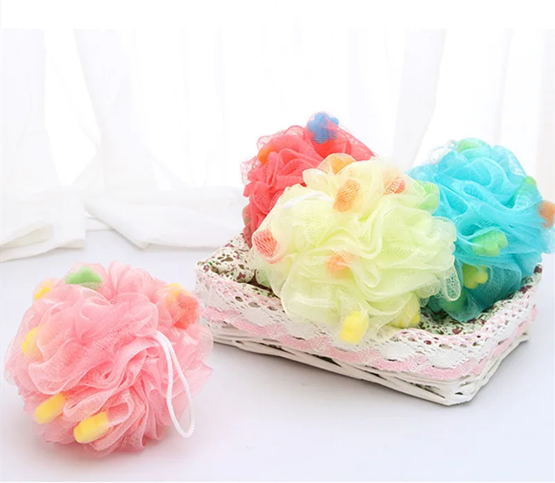 Большая мягкая губка для ванной 1 шт. разные цвета на выбор Цветочная банная