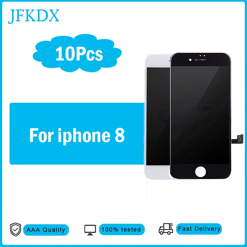 

10Pcs/Lot Perfect Repair AAA +++ LCD Display Screen For iPhone 8 Replacement Assembly Digitizer 100% No Dead Pixel Free shipping