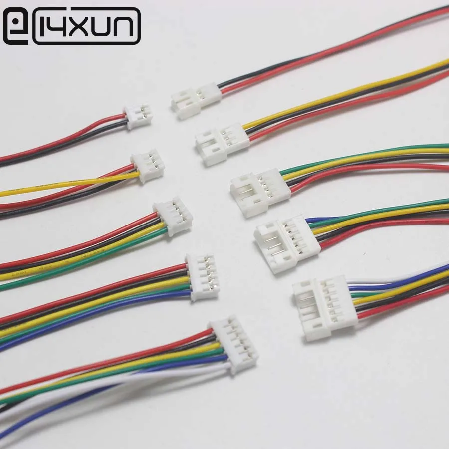 5 пар Micro JST PH 2 0 2P 3P 4P 5P 6 контактный Штекерный разъем с проводными кабелями 100 мм/200