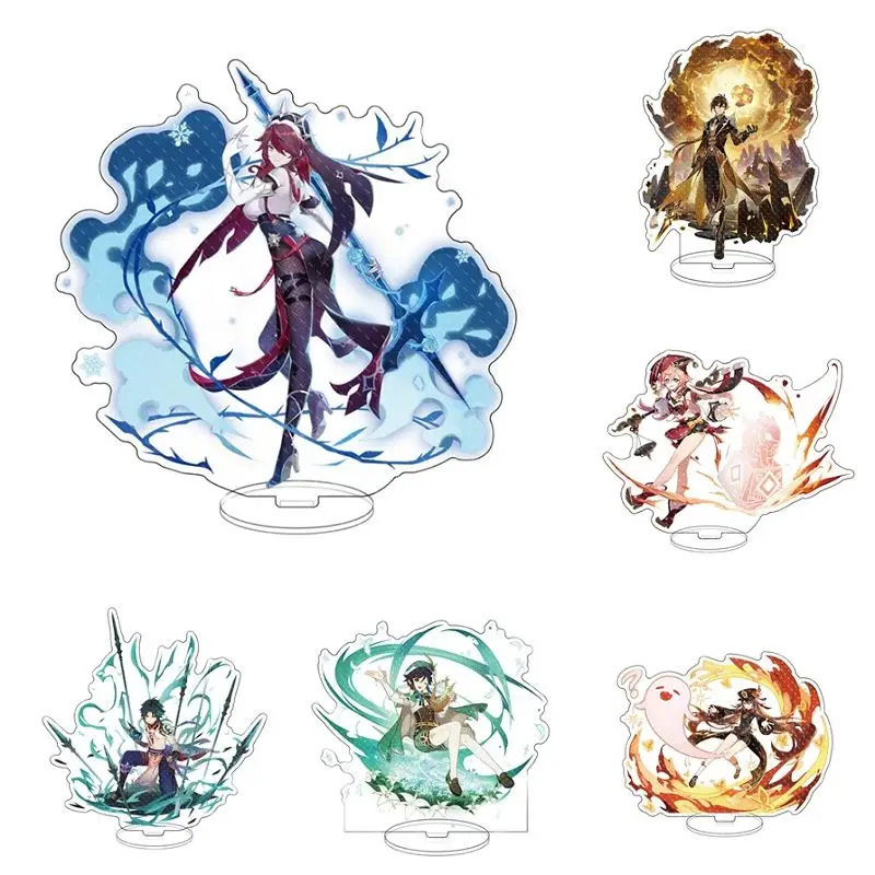 

Anime Game Genshin Impact Acrylic Stand Model New Skin Cute Acrylic Stand Model Plate Desk Decor Standing for Friend Gifts