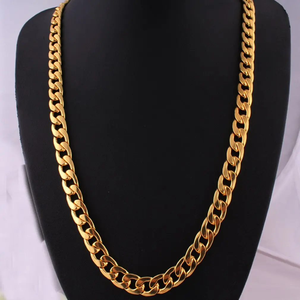 

Men's punk stainless steel necklace hip-hop chain Cuban brake chain rock band for men women's jewelry