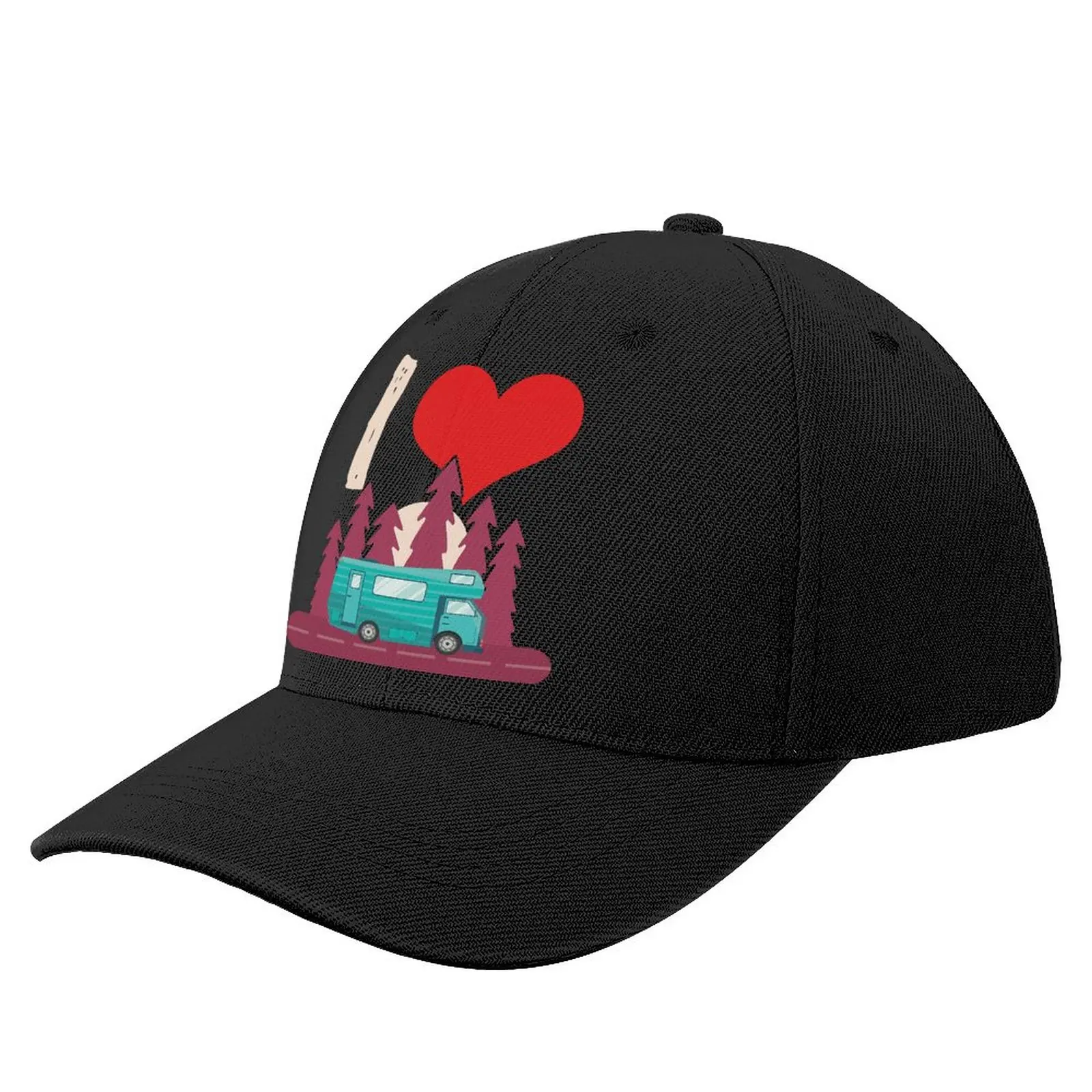 

Campervan бейсбольная кепка в стиле хип-хоп, модная кепка-Бейсболка Мода персонализированные Женская Кепка из полиэстера