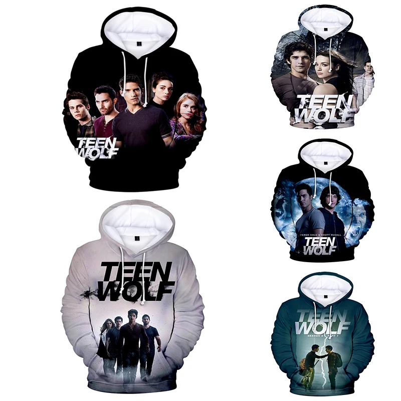 Прочный чехол Teen Wolf 3d толстовки пуловер костюм модная одежда в стиле хип хоп для