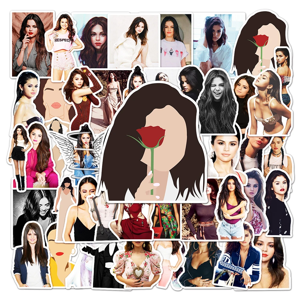 103050pcs singer selena gomez waterproof stickers graffiti decal diy skateboard laptop guitar phone car cool kid sticker toys free global shipping