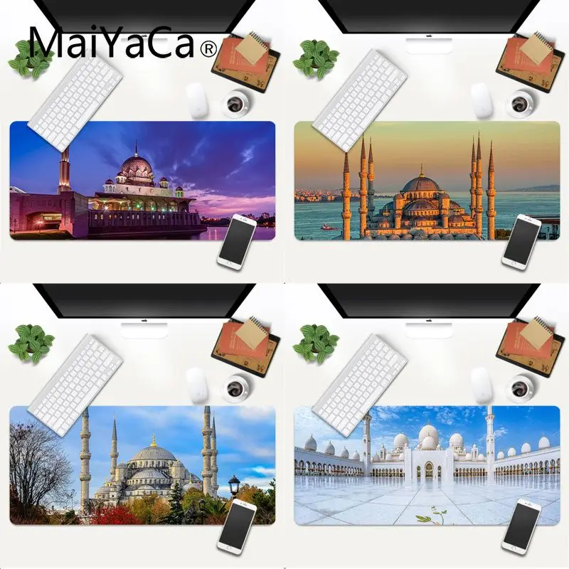 

Коврики для мыши в стиле мусульманской мечети, размер xl, xxl, 800x300 мм