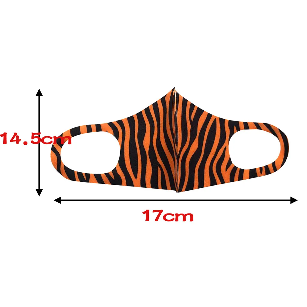 3pc Adult Leopard Print Ice Silk Face Mask Reusable Washable Masks With Filter Pm2.5 Kids Dustproof Mascarilla Lavable | Дом и сад