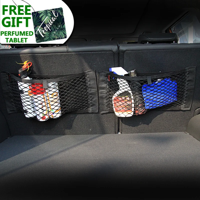 

Car Trunk Box Storage Bag Net sticker For Ford Accessories Focus 2 Fiesta Mondeo MK4 Transit Fusion Kuga Ranger Mustang Armrest